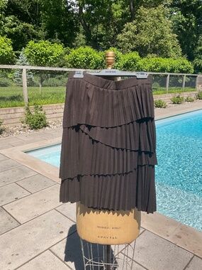 Etcetera Brown Midi Skirt Size 6